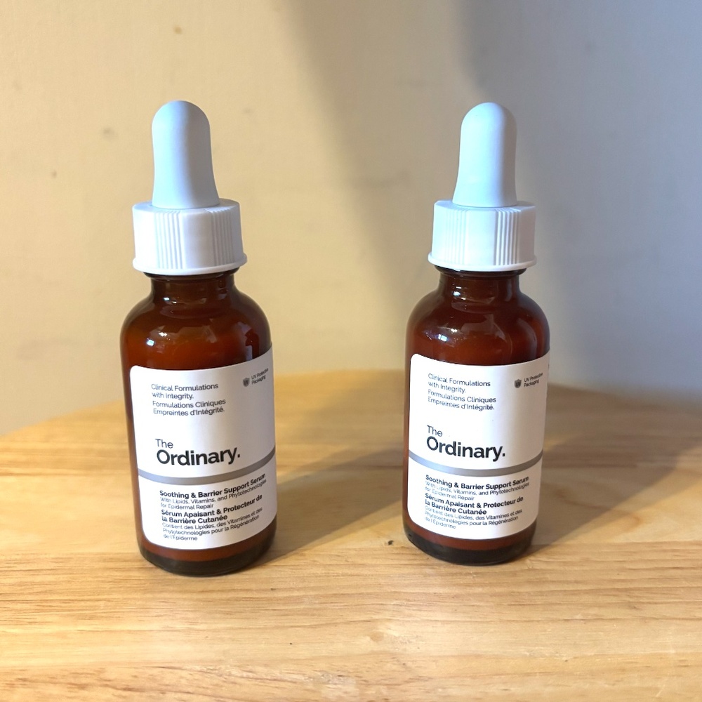 The Ordinary Soothing Barrier Support Serum (pink one) lot of 2 full sizes NEW